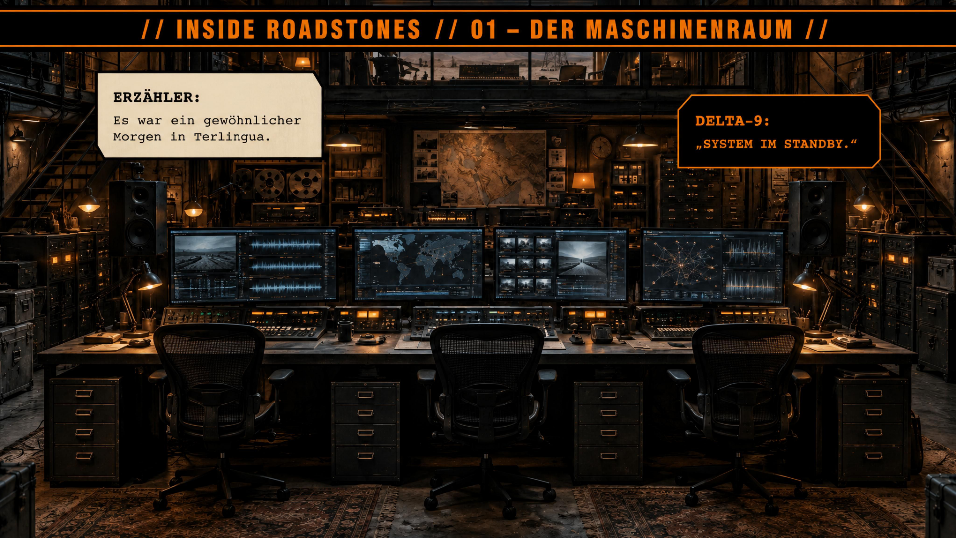 Der DELTA-9 Maschinenraum im Standby